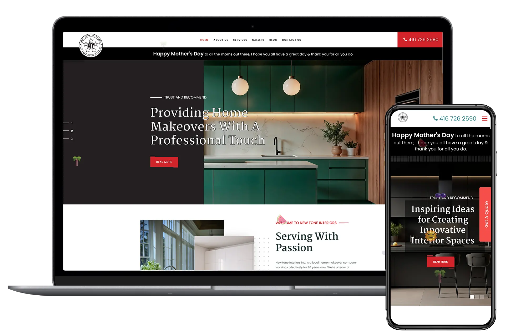 14.8% More Eyes & 5.1% More Clicks for New Tone Interiors - Challenge
